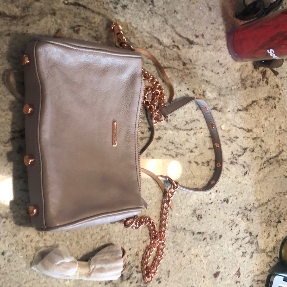 Lilac and rose gold Rebecca Minkoff bag